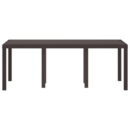 Havemøbel Bord Brun 200 x 100 x 73 cm polyrattan