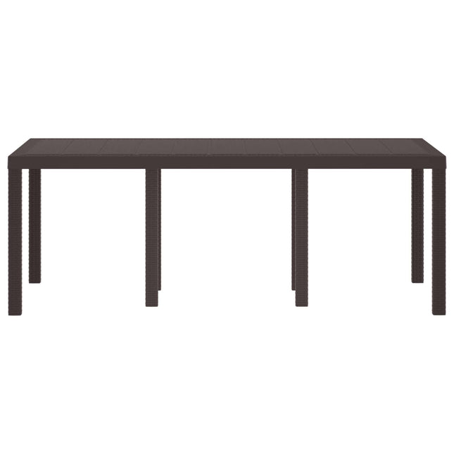 Havemøbel Bord Brun 200 x 100 x 73 cm polyrattan