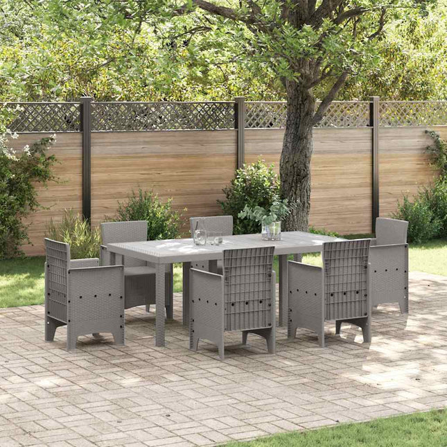 Havemøbel Bord Lysegrå 200 x 100 x 73 cm polyrattan