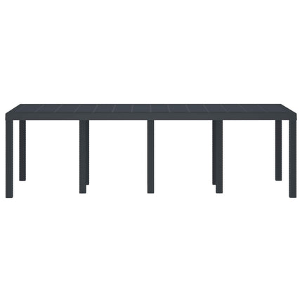 Havemøbel Bord Antracit 250 x 100 x 73 cm polyrattan