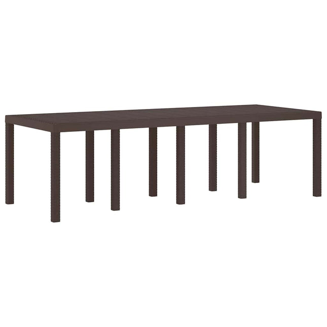 Havemøbel Bord Brun 250 x 100 x 73 cm polyrattan