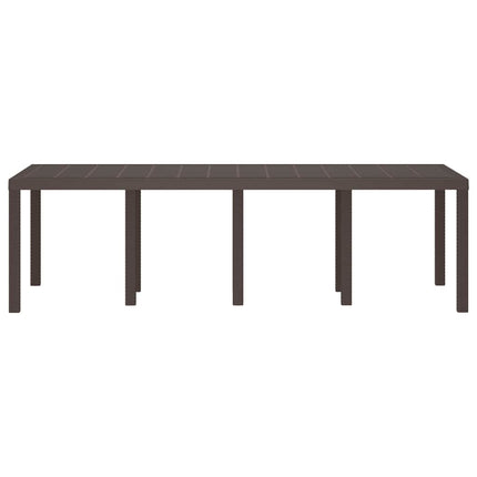Havemøbel Bord Brun 250 x 100 x 73 cm polyrattan