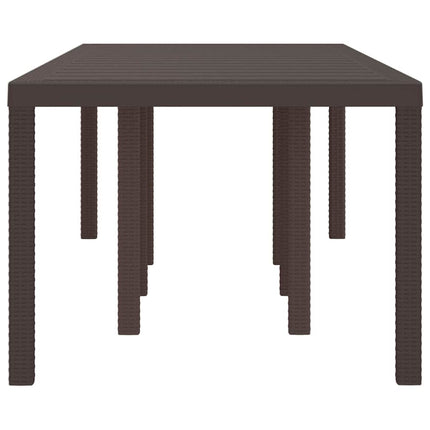 Havemøbel Bord Brun 250 x 100 x 73 cm polyrattan