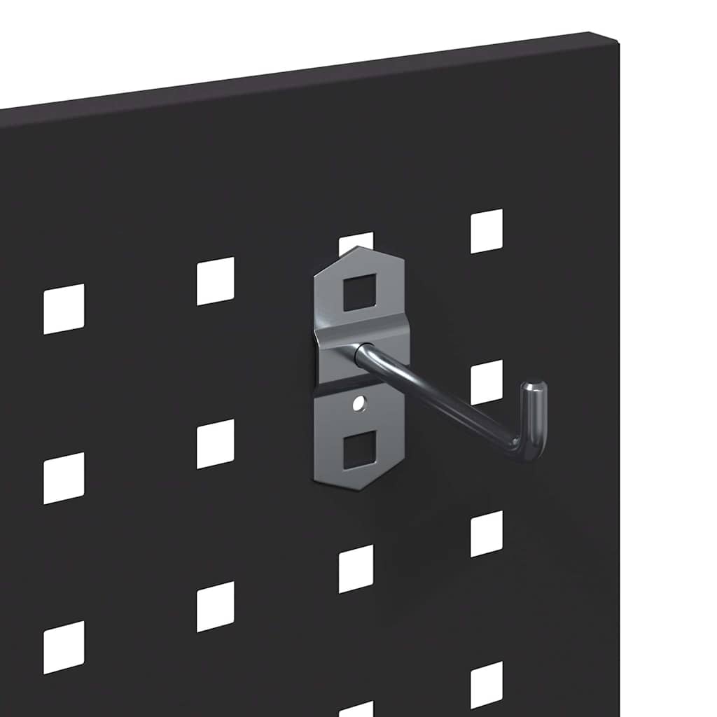 Værktøjsvogn med hylde Sort 65 x 35 x 111 cm Koldvalset stål