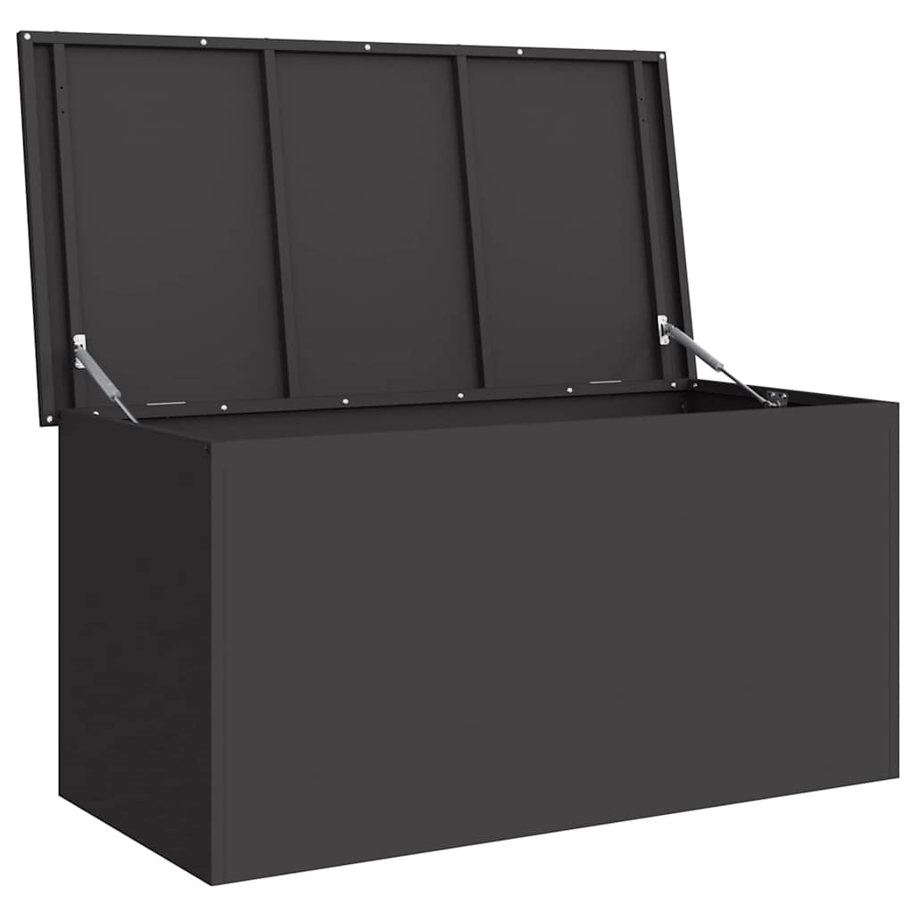 Udendørs Opbevaringskasse Sort 100 x 50,5 x 50 cm Stål