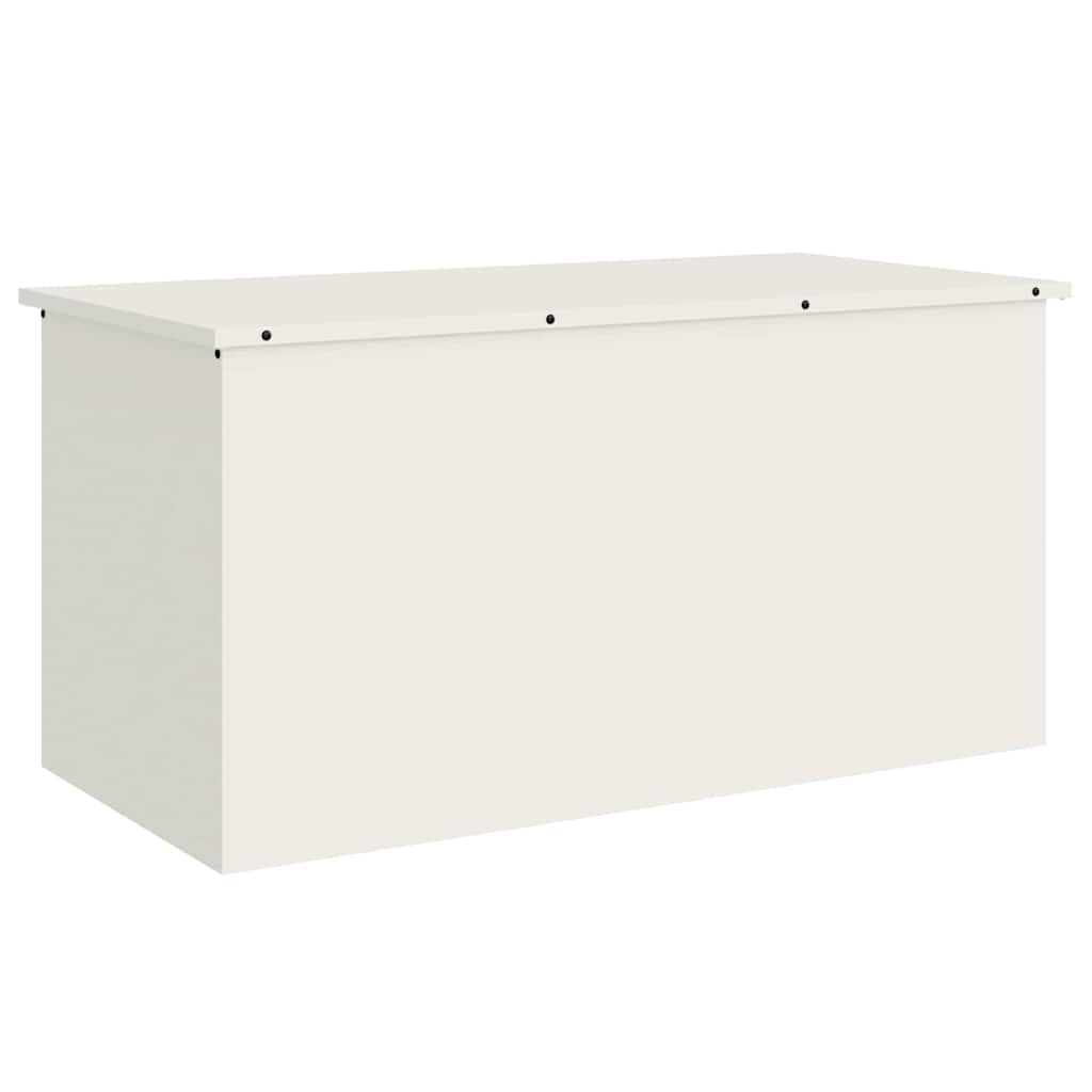 Udendørs Opbevaringskasse Hvid 100 x 50,5 x 50 cm Stål