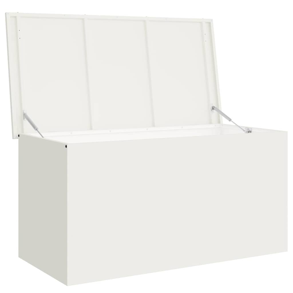 Udendørs Opbevaringskasse Hvid 100 x 50,5 x 50 cm Stål
