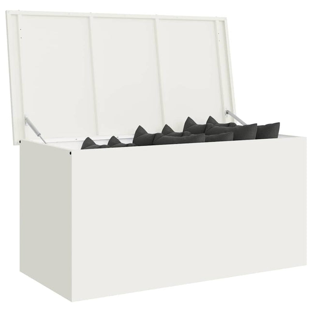 Have opbevaringspude kasse Stål 100 x 50,5 x 50 cm 220 Hvid