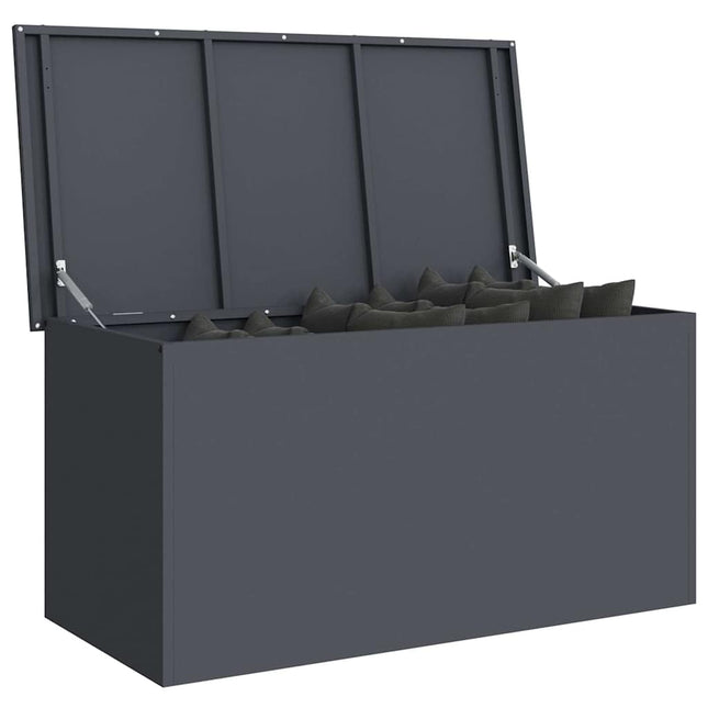 Have opbevaringspude kasse Stål 100 x 50,5 x 50 cm 220 Antracit