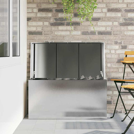 Have opbevaringspude kasse Galvaniseret stål 100 x 50,5 x 50 cm