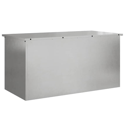 Have opbevaringspude kasse Galvaniseret stål 100 x 50,5 x 50 cm