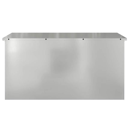 Have opbevaringspude kasse Galvaniseret stål 100 x 50,5 x 50 cm
