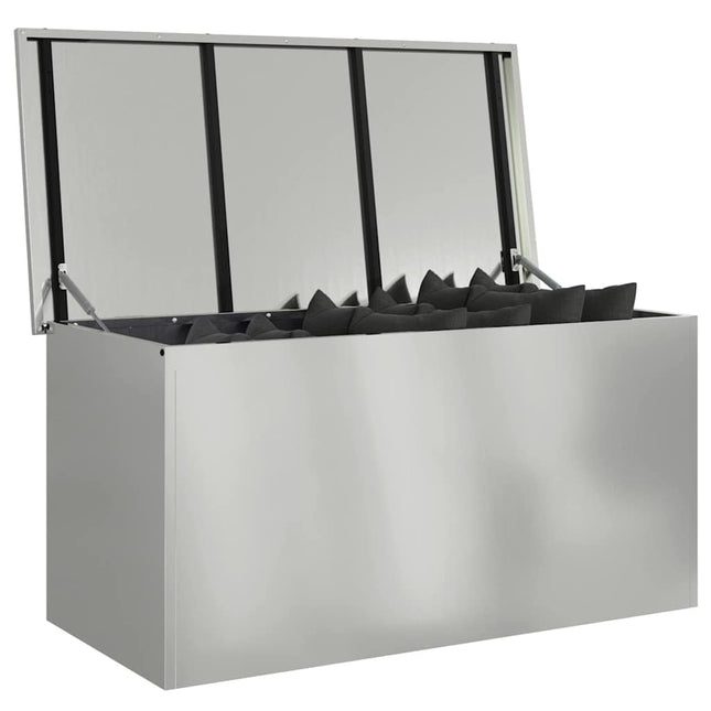 Have opbevaringspude kasse Stål 100 x 50,5 x 50 cm 220 Sølv