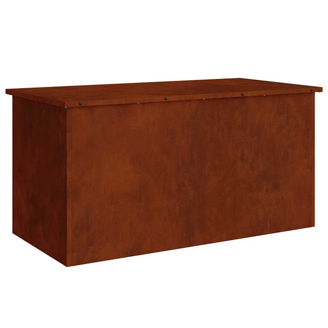 Have opbevaringspude kasse Stål 100 x 50,5 x 50 cm 220 Rusten