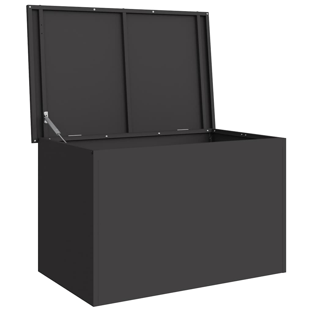 Udendørs Opbevaringskasse Sort 80 x 50,5 x 50 cm Stål