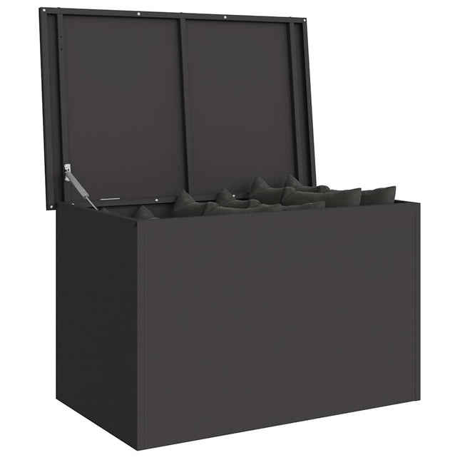 Have opbevaringspude kasse Stål 80 x 50,5 x 50 cm 180 Sort
