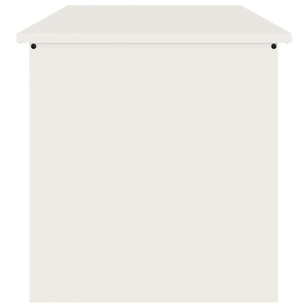 Udendørs Opbevaringskasse Hvid 80 x 50,5 x 50 cm Stål