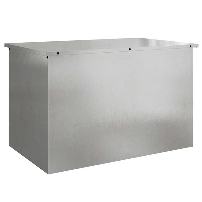 Have opbevaringspude kasse Stål 80 x 50,5 x 50 cm 220 Sølv