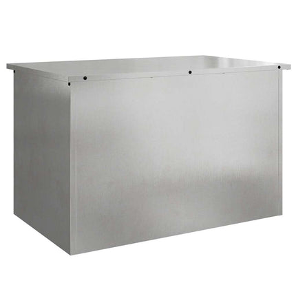 Have opbevaringspude kasse Galvaniseret stål 80 x 50,5 x 50 cm