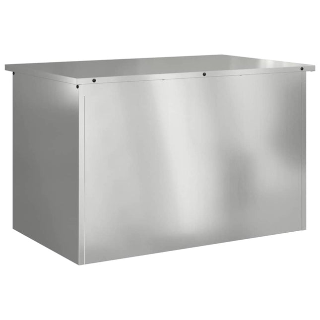 Have opbevaringspude kasse Stål 80 x 50,5 x 50 cm 175 L Sølv