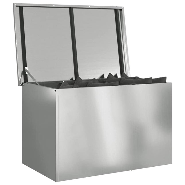 Have opbevaringspude kasse Stål 80 x 50,5 x 50 cm 175 L Sølv
