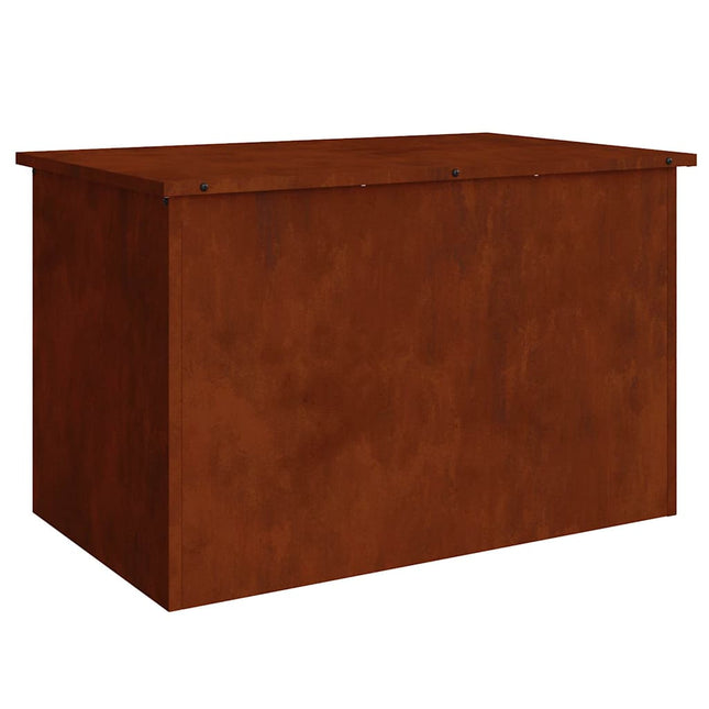Have opbevaringspude kasse Stål 80 x 50,5 x 50 cm Rusten