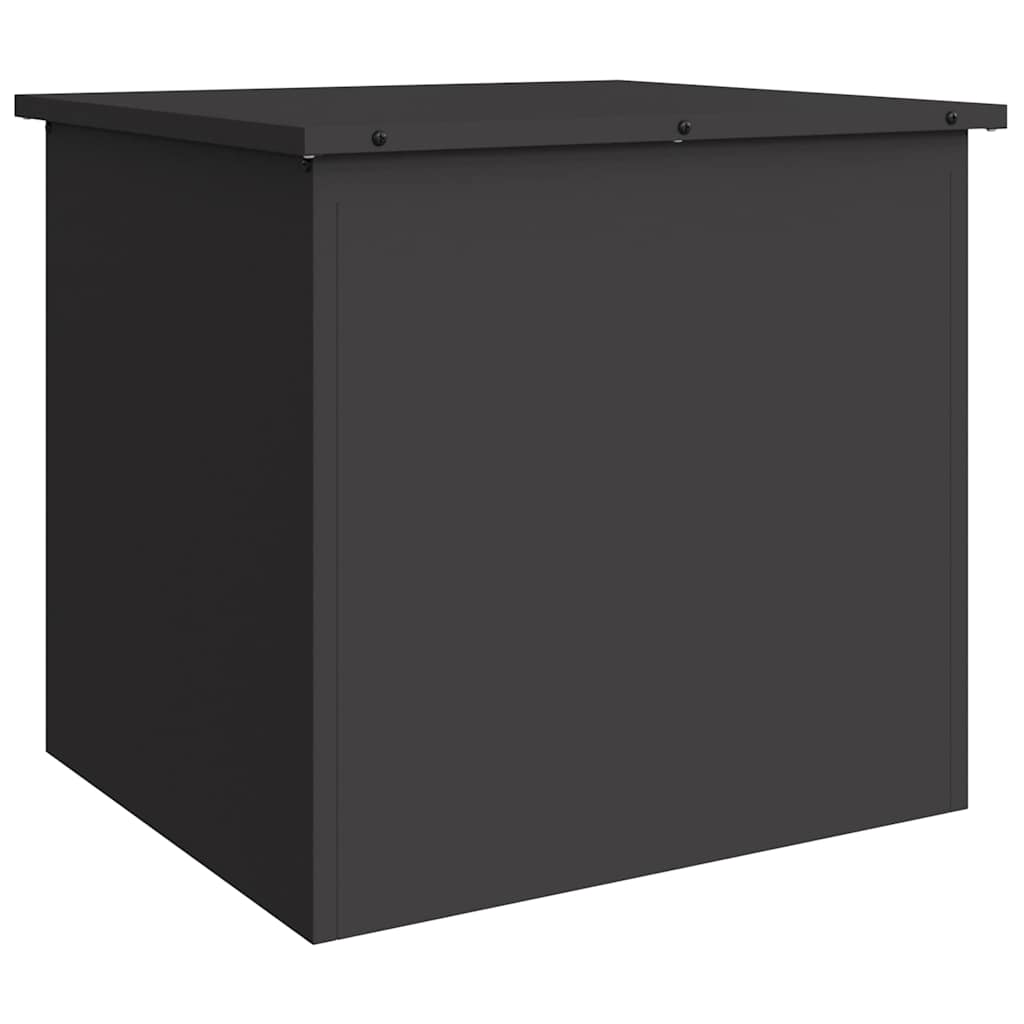 Udendørs Opbevaringskasse Sort 55 x 50,5 x 50 cm Stål