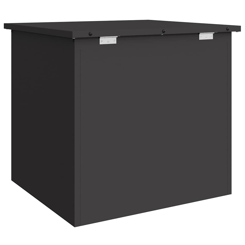 Udendørs Opbevaringskasse Sort 55 x 50,5 x 50 cm Stål