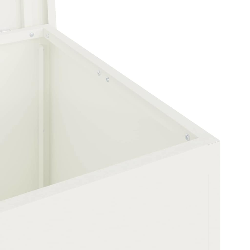 Udendørs Opbevaringskasse Hvid 55 x 50,5 x 50 cm Stål