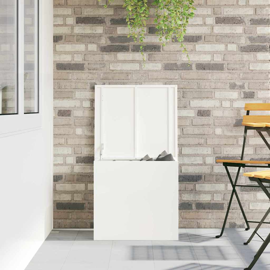 Udendørs Opbevaringskasse Hvid 55 x 50,5 x 50 cm Stål