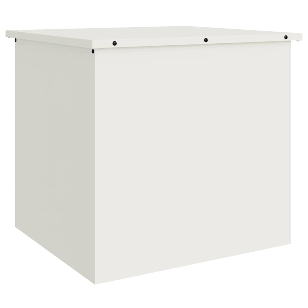 Udendørs Opbevaringskasse Hvid 55 x 50,5 x 50 cm Stål