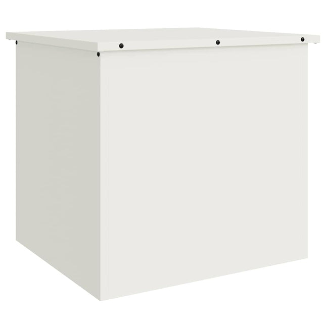 Have opbevaringspude kasse Stål 55 x 50,5 x 50 cm 220 Hvid