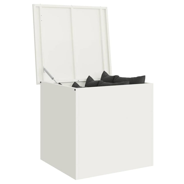Have opbevaringspude kasse Stål 55 x 50,5 x 50 cm 220 Hvid