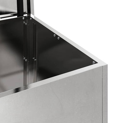 Have opbevaringspude kasse Galvaniseret stål 55 x 50,5 x 50 cm