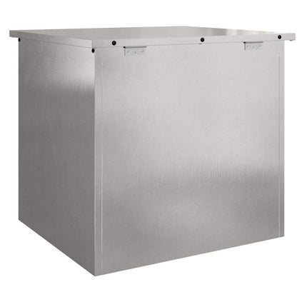 Have opbevaringspude kasse Galvaniseret stål 55 x 50,5 x 50 cm