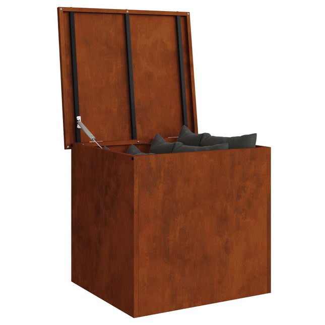 Have opbevaringspude kasse Stål 55 x 50,5 x 50 cm 220 Rusten