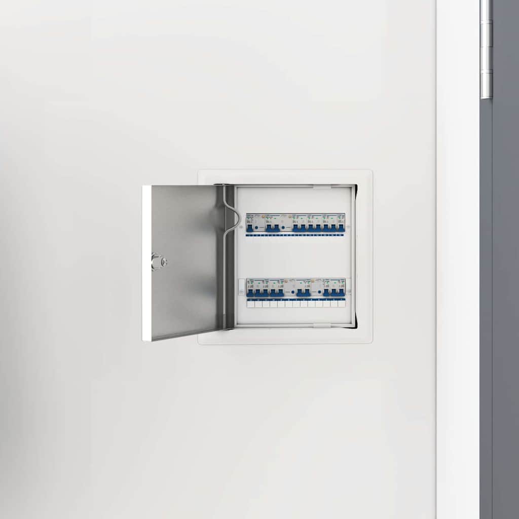 Adgangspanel 2 pcs Hvid 23 x 23 x 3 cm Stål