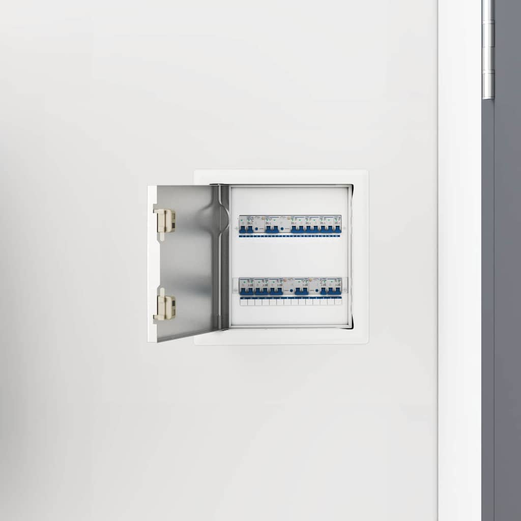 Adgangspanel 2 pcs Hvid 23 x 23 x 3 cm Stål