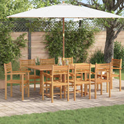 Stol 8 pcs Brun 56 x 55 x 90.5 cm Massiv Teaktræ