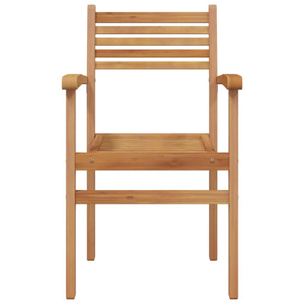 Stol 8 stk. Brun Massiv Teaktræ