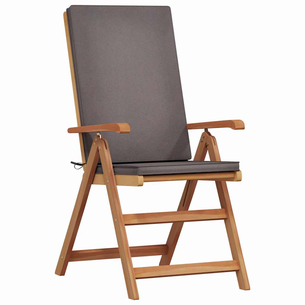Have Stol 4 pcs Brun og grå 57 x 71,5 x 104 cm Massiv Teaktræ