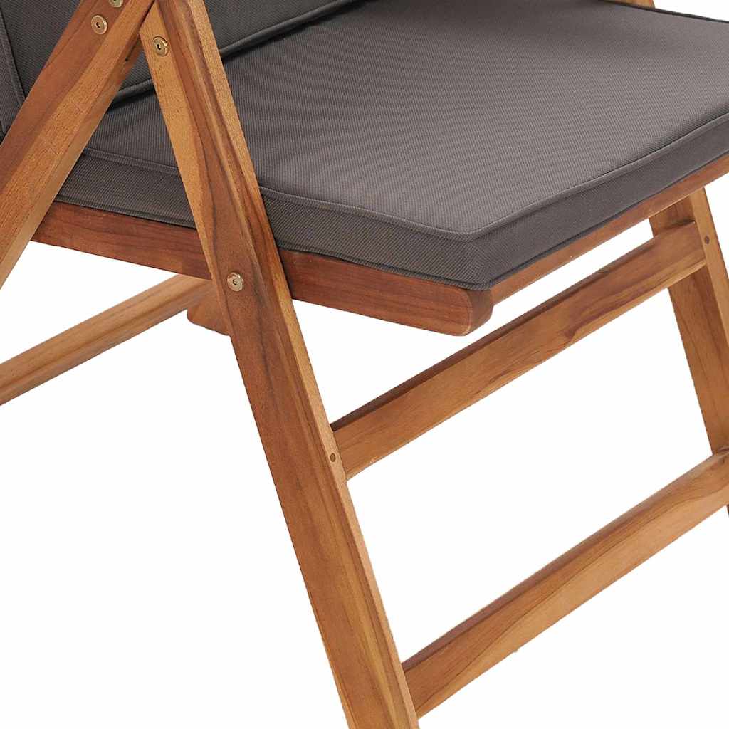 Have Stol 6 pcs Brun og grå 57 x 71,5 x 104 cm Massiv Teaktræ