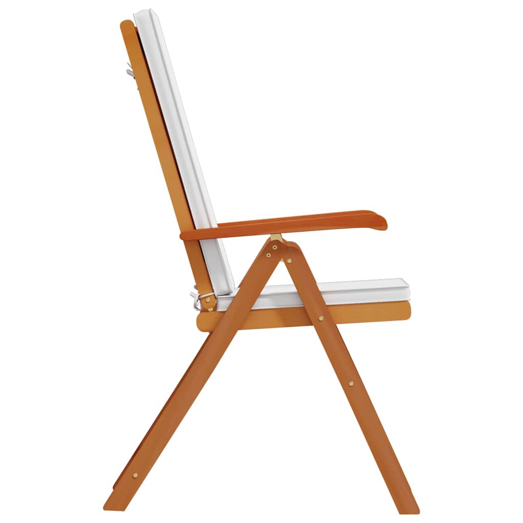 Have Stol 6 pcs Brun og hvid 57 x 71,5 x 104 cm Massiv Teaktræ