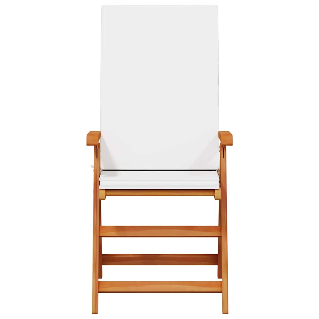 Have Stol 8 pcs Brun og hvid 57 x 71,5 x 104 cm Massiv Teaktræ