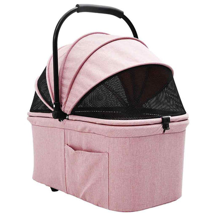 Sammenklappelig kæledyrsvogn Lyserød 78 x 54 x 101 cm Polyester