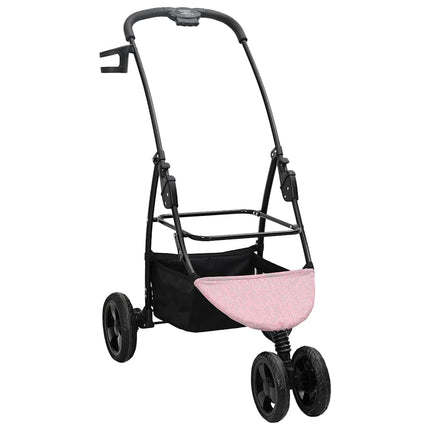 Sammenklappelig kæledyrsvogn Lyserød 78 x 54 x 101 cm Polyester