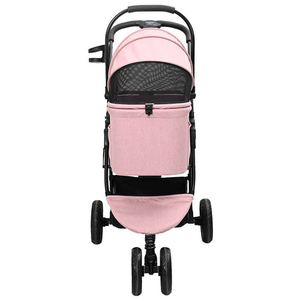Sammenklappelig kæledyrsvogn Lyserød 78 x 54 x 101 cm Polyester