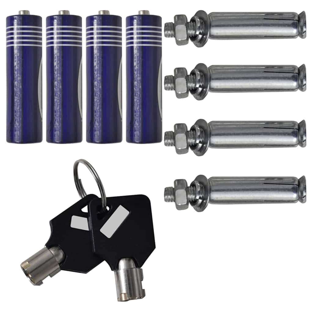 Digital sikker med lås Mørkegrå 31 x 20 x 20 cm Stål