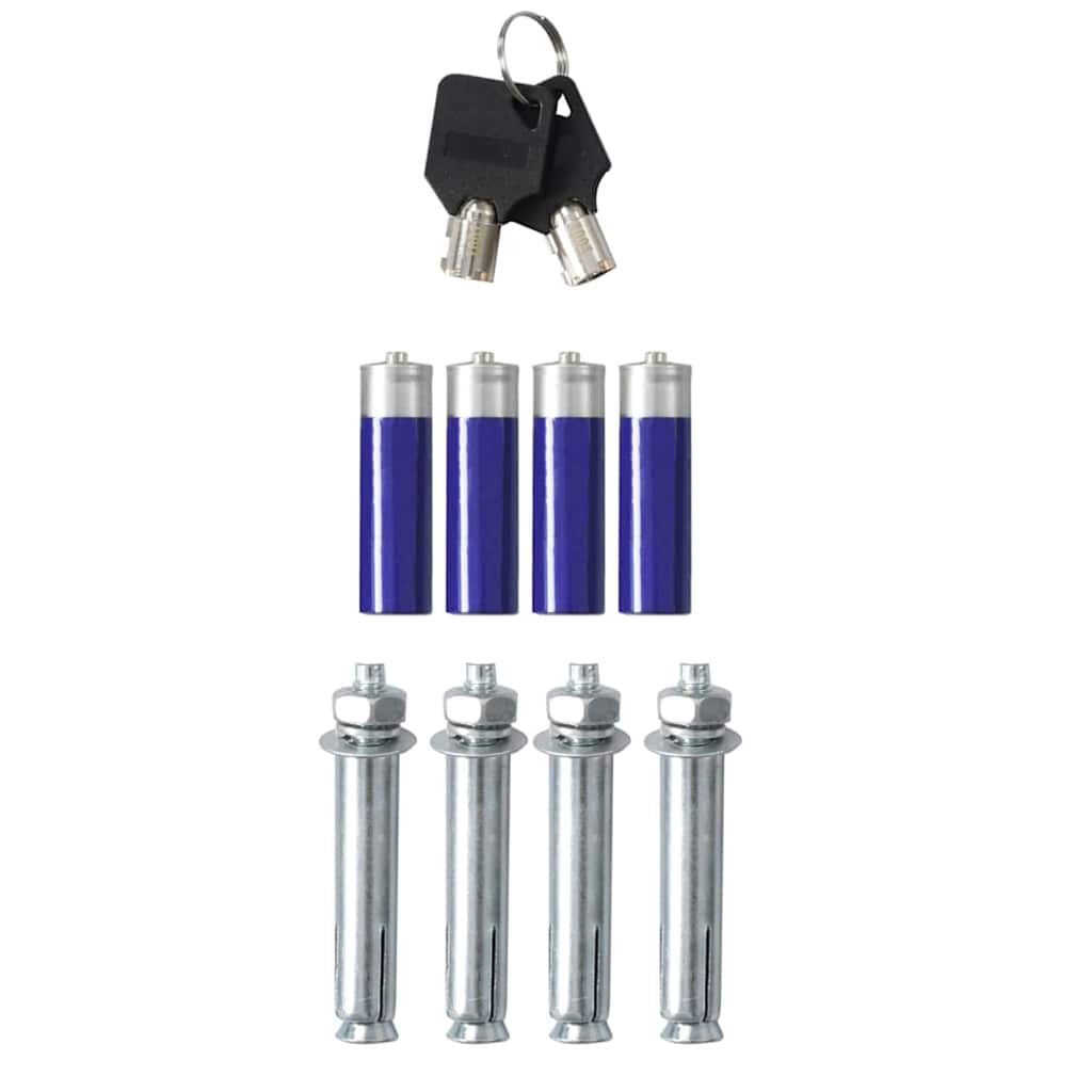 Digital sikker med lås Mørkegrå 40 x 35 x 60 cm Stål