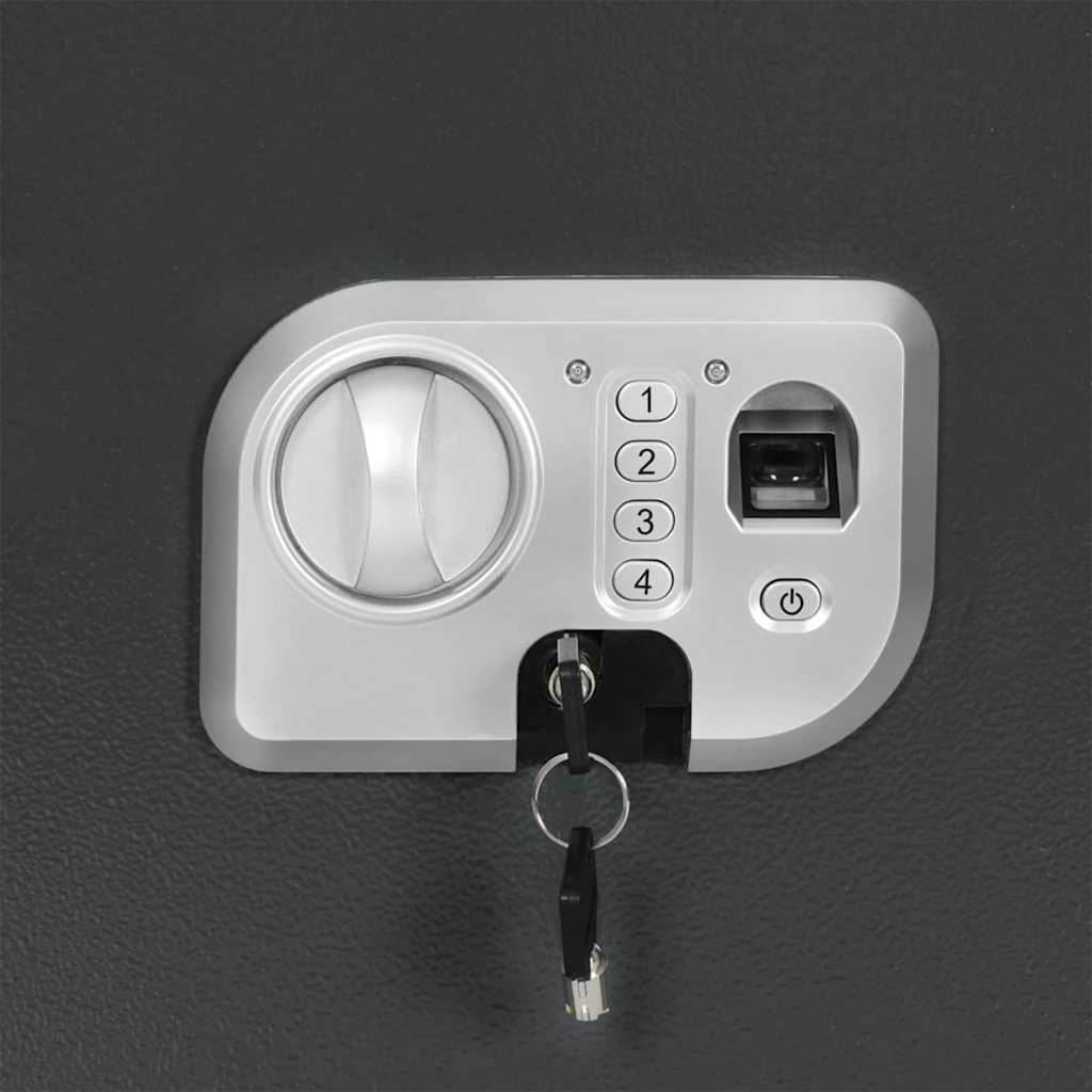 Digital sikker med lås Mørkegrå 31 x 35 x 50 cm Stål